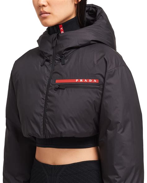 prada cropped puffer jacket
